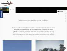 Tablet Screenshot of fun-flight.de